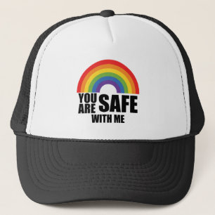 Je Bent Veilig Bij Mij LGBTQ Regenboog Trots  Trucker Pet