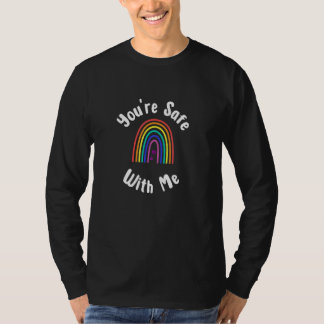 Je Bent Veilig Bij Mij Veilige Ruimte Pride Gelijk T-shirt