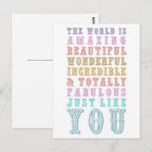 JE BENT VERBAZEN BRIEFKAART (Voorkant / Achterkant)