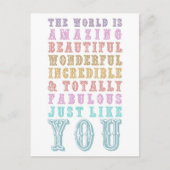 JE BENT VERBAZEN BRIEFKAART (Voorkant)