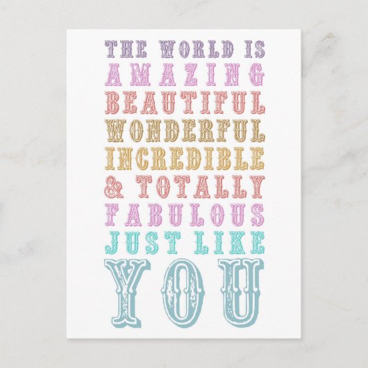 JE BENT VERBAZEN BRIEFKAART (Voorkant)