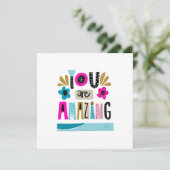 Je bent verbazingwekkend verheffend positief kaart (Staand voorkant)