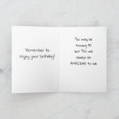 JE BENT VERBAZINGWEKKEND VOOR MIJ OP 50! KAART (Binnen)