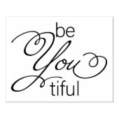 Je bent verlegen - je bent mooi rubberstempel (Afrduk)