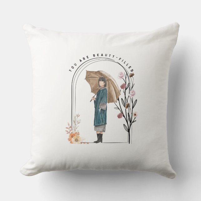 Je bent vol schoonheid kussen (Voorkant)