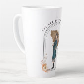 Je bent vol schoonheid latte mok (Linkerhoek)