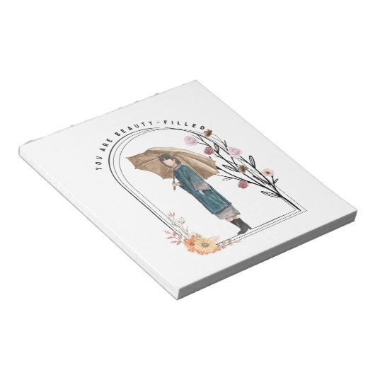 Je bent vol schoonheid notitieblok (Schuin)