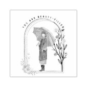 Je bent vol schoonheid rubberstempel (Afrduk)