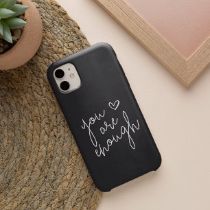 Je bent voldoende   Handgeschreven Inspirerend pri iPhone 16 Hoesje