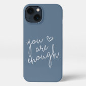 Je bent voldoende | Handgeschreven Inspirerend pri iPhone Hoesje (Achterkant)