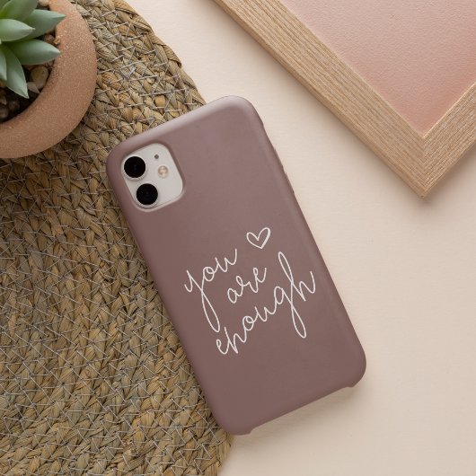 Je bent voldoende | Handgeschreven Inspirerend pri iPhone Hoesje