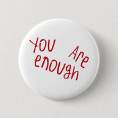 Je bent voldoende kriticker ronde button 5,7 cm (Voorkant)