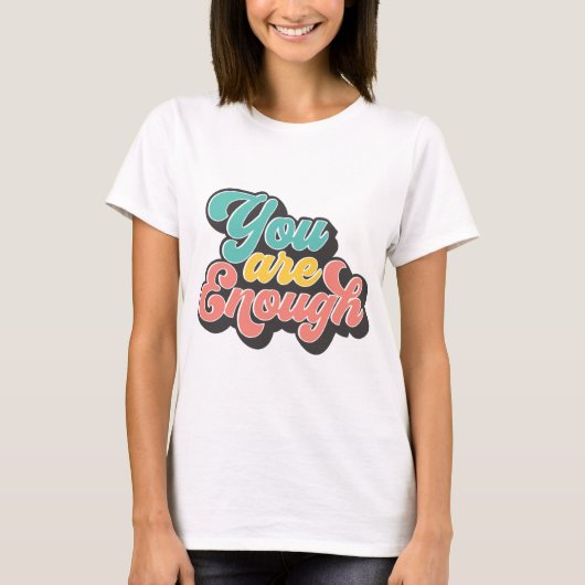 Je Bent Voldoende T-shirt (Voorkant)