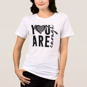 Je Bent Voldoende Tri-Blend Shirt (Voorkant)