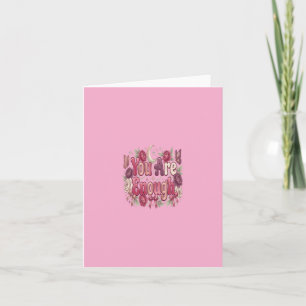 Je Bent Voldoende Zelfliefde Bubbel Typografie v Kaart
