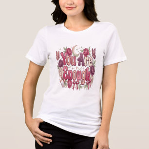 Je Bent Voldoende Zelfliefde Bubbel Typografie v Tri-Blend Shirt