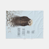 Je bent volkomen Schattig Funny Pun met Schattigee Fleece Deken (Voorkant (Horizontaal))