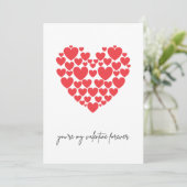 Je bent voor altijd mijn valentijn. kaart (Staand voorkant)