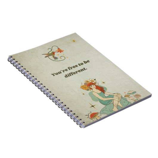 Je bent vrij om anders te zijn notitieboek (Rechterzijde)