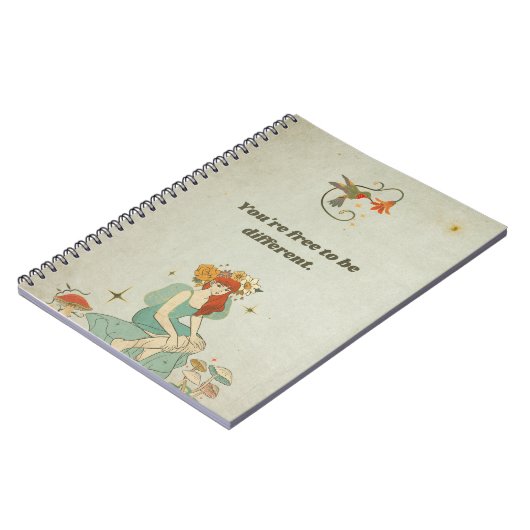 Je bent vrij om anders te zijn notitieboek (Linkerzijde)