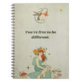 Je bent vrij om anders te zijn notitieboek (Voorkant)