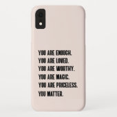 JE BENT WAARDERVOL Case-Mate iPhone CASE (Achterkant)