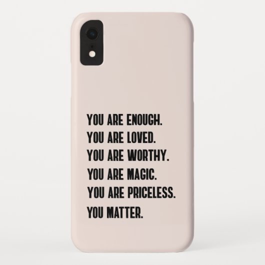 JE BENT WAARDERVOL Case-Mate iPhone CASE (Achterkant)