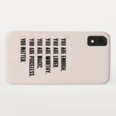 JE BENT WAARDERVOL Case-Mate iPhone CASE (Achterkant (horizontaal))