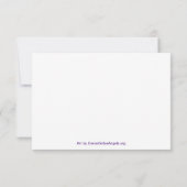 Je bent waardig Rainbow Hearts Art Note Kaart (Achterkant)
