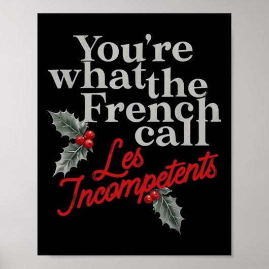Je bent wat de Fransen noemen Les Incompétent Fren Poster (Voorkant)