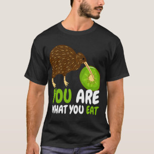 Je bent wat je eet in Kiwi Bird Fruit Ornithology T-shirt