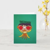 "Je bent wat je eet" - Tempera Paint en Pen Kaart (Gele Bloem)