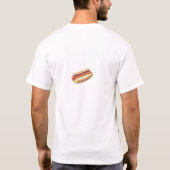 Je bent wat je t-shirt eet (hotdog op reverse) (Achterkant)