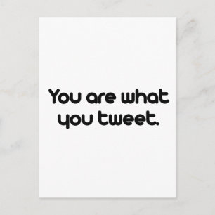 Je bent wat je twittert briefkaart