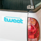 Je bent wat je twittert bumpersticker (Op Truck)