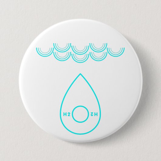 Je bent water ronde button 7,6 cm (Voorkant)