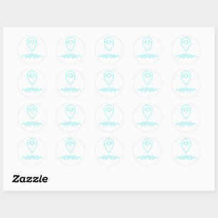 Je bent water - ronde sticker