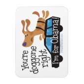 Je bent weg, ik ben voor Obama! Magneet (Verticaal)