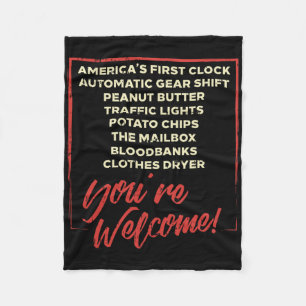 Je Bent Welkom Black History Month Trots Afrikaans Fleece Deken