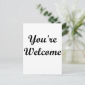 Je bent welkom briefkaart (Staand voorkant)