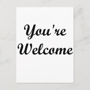 Je bent welkom briefkaart