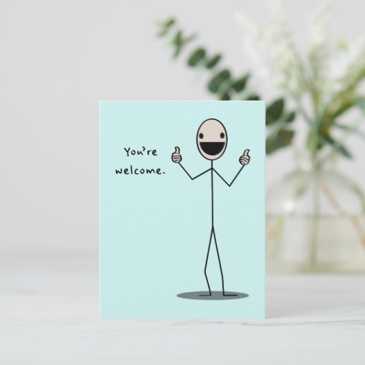 Je bent welkom briefkaart (Staand voorkant)