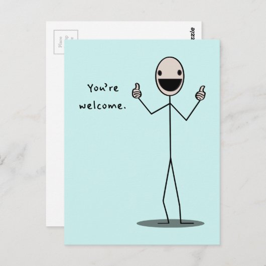 Je bent welkom briefkaart (Voorkant / Achterkant)