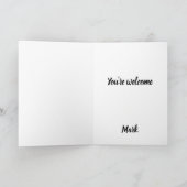 Je bent welkom kleurrijke bloemen feestdagen kaart (Binnen)