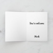 Je bent welkom met kleurrijke exotische bloemen feestdagen kaart (Binnen)