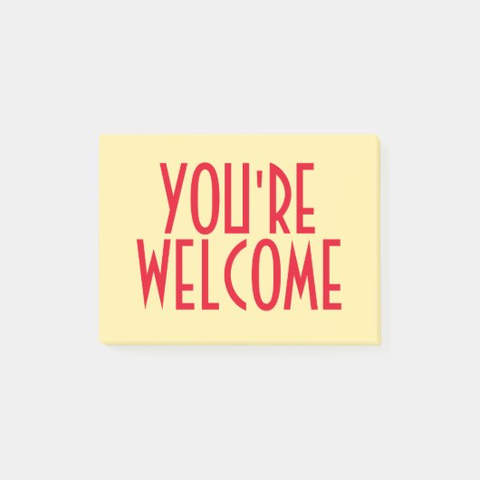 Je bent welkome Post-it® notes (Voorkant)