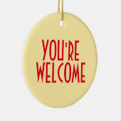 Je bent welkomstOrnament Keramisch Ornament (Rechts)
