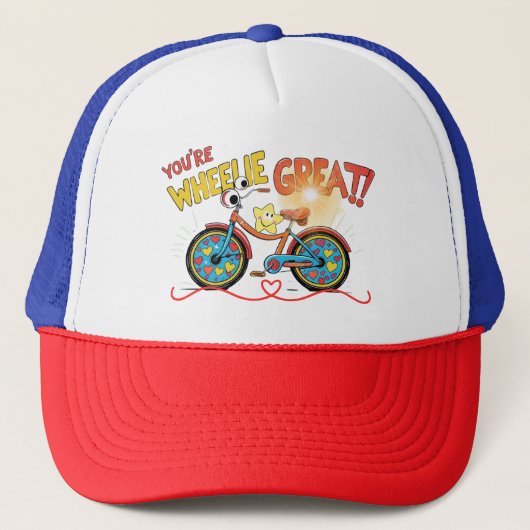 Je bent Wheely een grappige geweldige hoed Trucker Pet (Voorkant)