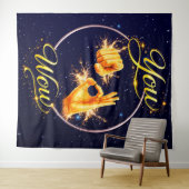 JE BENT WOW: Laat hem of haar zich speciaal voelen Wandkleed (In Situ (horizontaal))