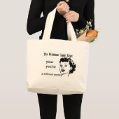 Je bent zakken. grote tote bag (Voorkant (product))